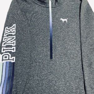 Pink Victoria Secret Ultimate Quarter Zip Sz M EUC